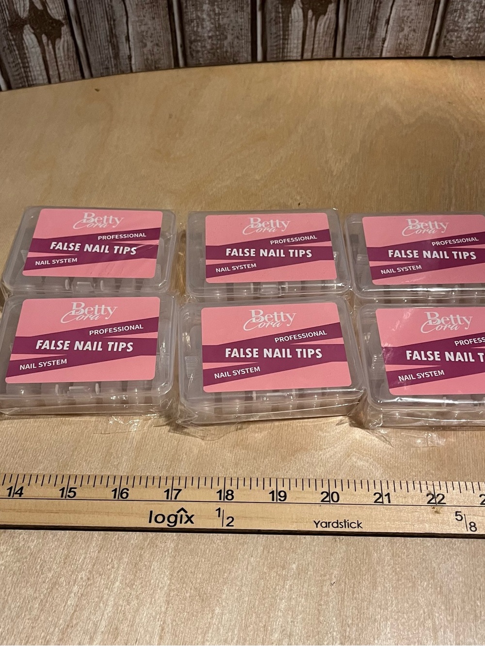Betty Boop Pink-Labeled False Nail Tips - Clear Storage Packs